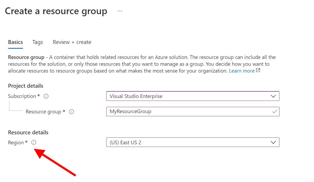 Create resource group in the portal