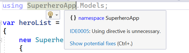 Exploring C# 10: Global Using Declarations