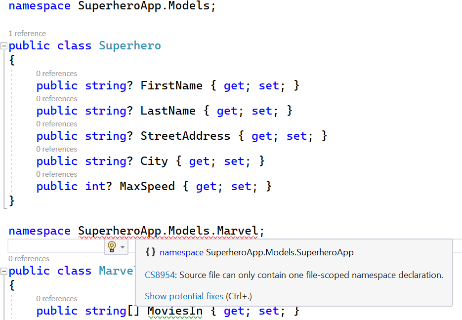 Exploring C# 10: Save Space with File-Scoped Namespaces