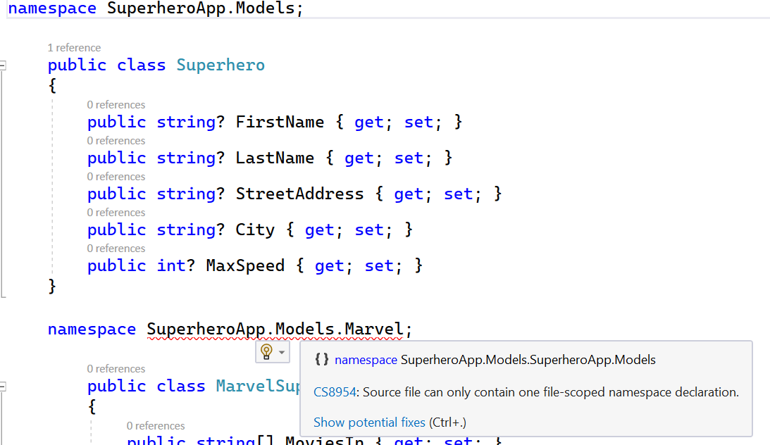 Exploring C# 10: Save Space with File-Scoped Namespaces